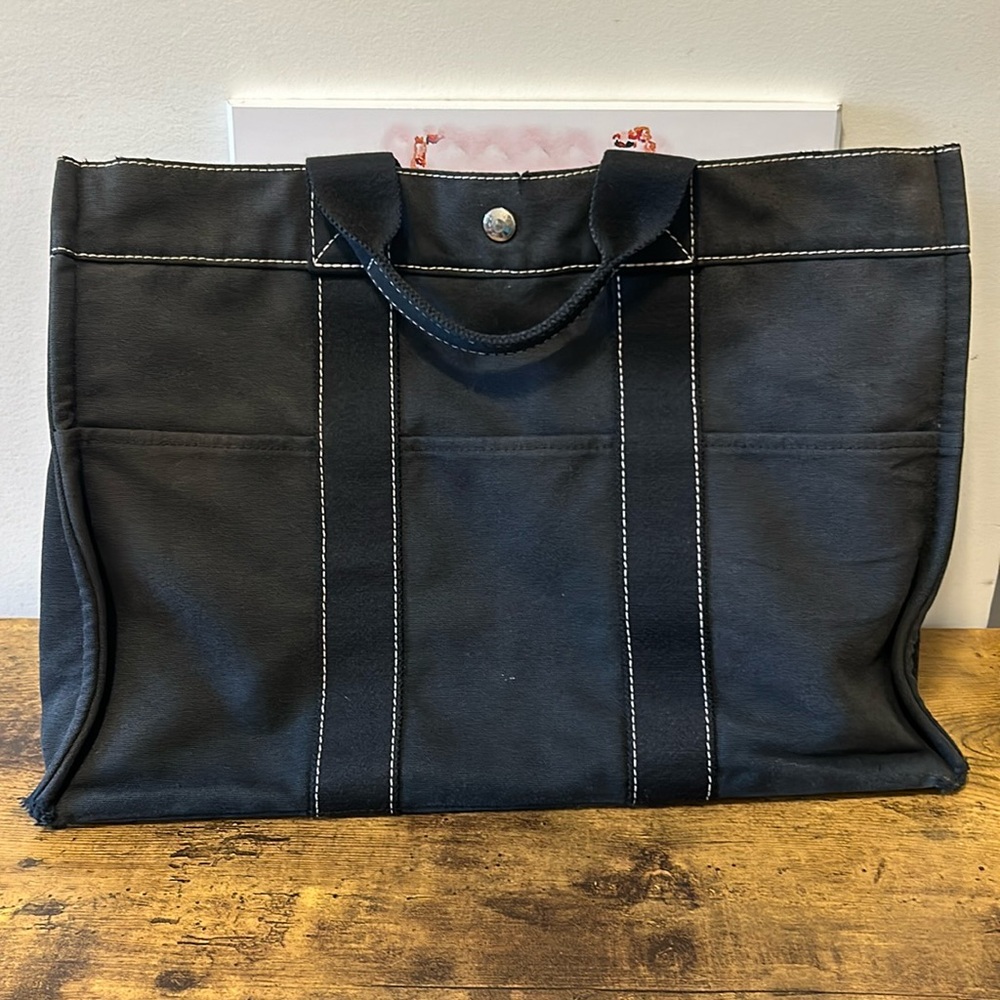 Hermes Black Tote